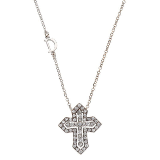 DAMIANI Belle Epoque Crown K18WG Necklace Size ONE SIZE