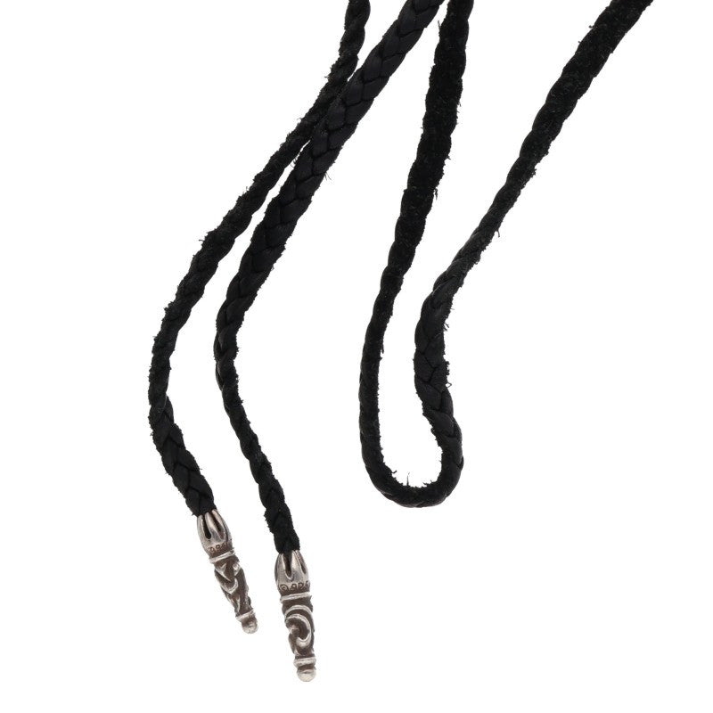 Chrome Hearts Scroll Leather Braid Silver Size ONE SIZE