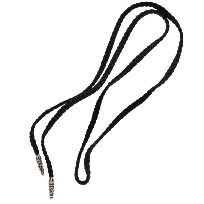 Chrome Hearts Scroll Leather Braid Silver Size ONE SIZE