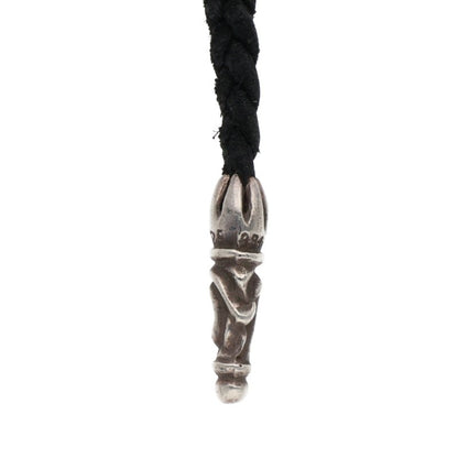 Chrome Hearts Scroll Leather Braid Silver Size ONE SIZE