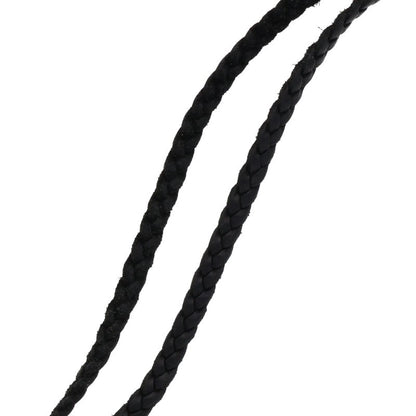 Chrome Hearts Scroll Leather Braid Silver Size ONE SIZE
