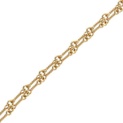 Chrome Hearts 22K Yellow Gold Twist Chain