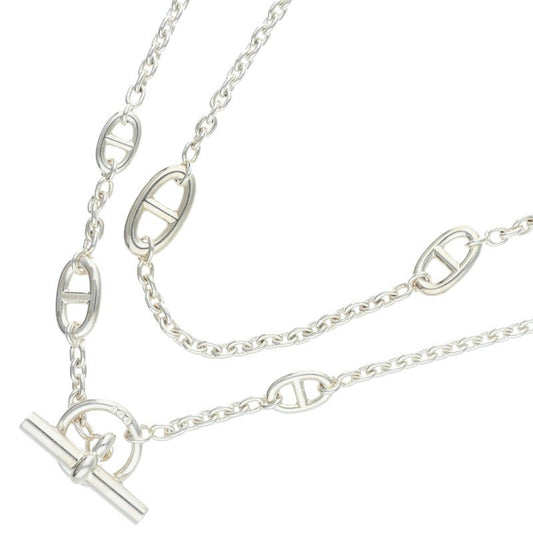 HERMES Farandole Sterling Silver Long Necklace Size ONE SIZE