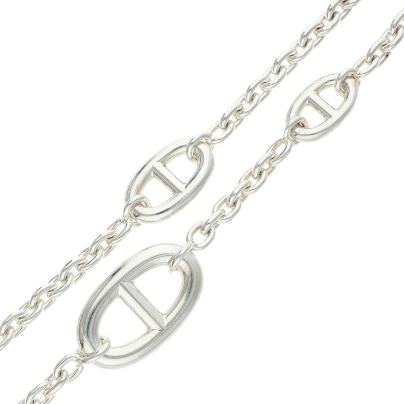 HERMES Farandole Sterling Silver Long Necklace Size ONE SIZE