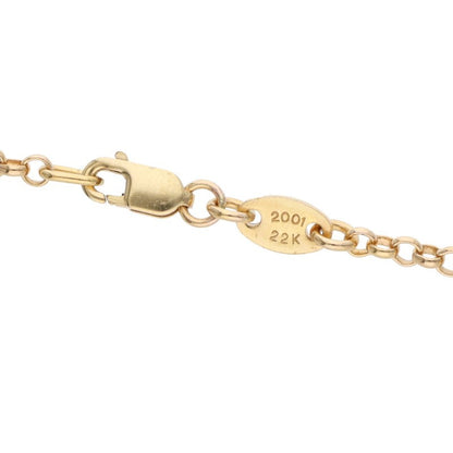 Chrome Hearts 22K Yellow Gold Roll Chain
