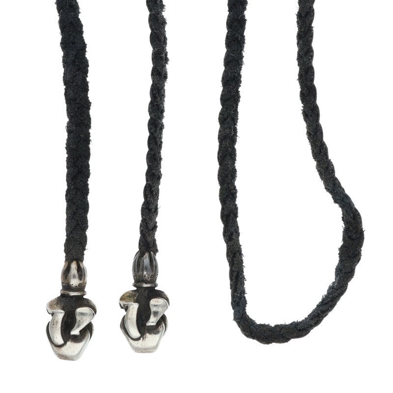 Chrome Hearts Lip & Tongue Leather Braid Size ONE SIZE