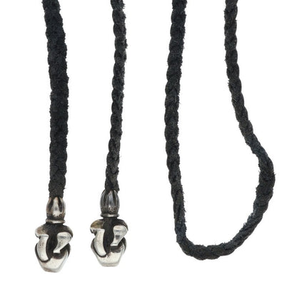 Chrome Hearts Lip & Tongue Leather Braid Size ONE SIZE