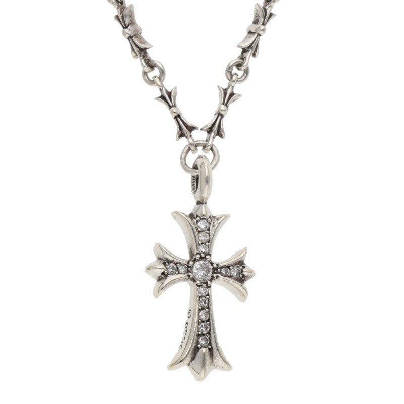 Chrome Hearts Fat Cross Pave Diamond Bar Chain
