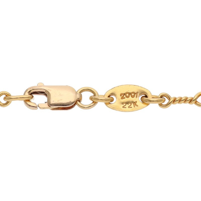 Chrome Hearts 22K Yellow Gold Twist Chain Size ONE SIZE