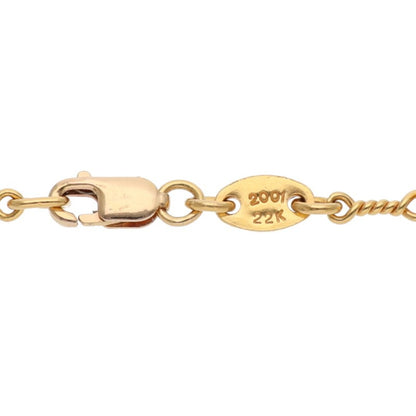 Chrome Hearts 22K Yellow Gold Twist Chain Size ONE SIZE
