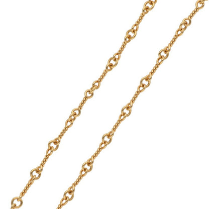 Chrome Hearts 22K Yellow Gold Twist Chain Size ONE SIZE