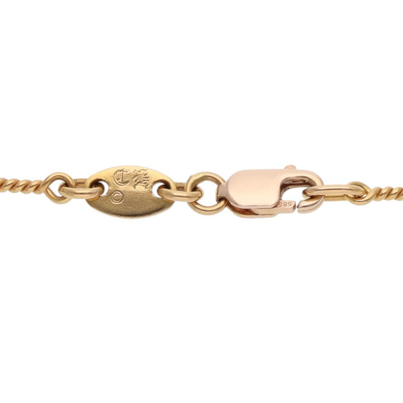 Chrome Hearts 22K Twist Chain Gold Necklace Size 20INCH