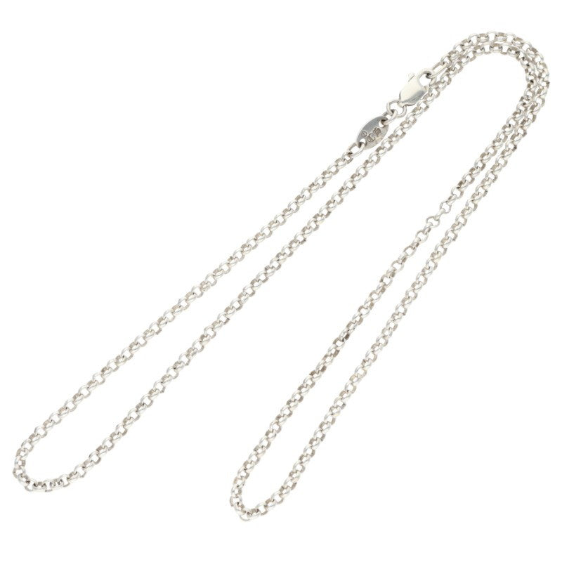 Chrome Hearts Roll Chain Necklace 925 Silver Size ONE SIZE