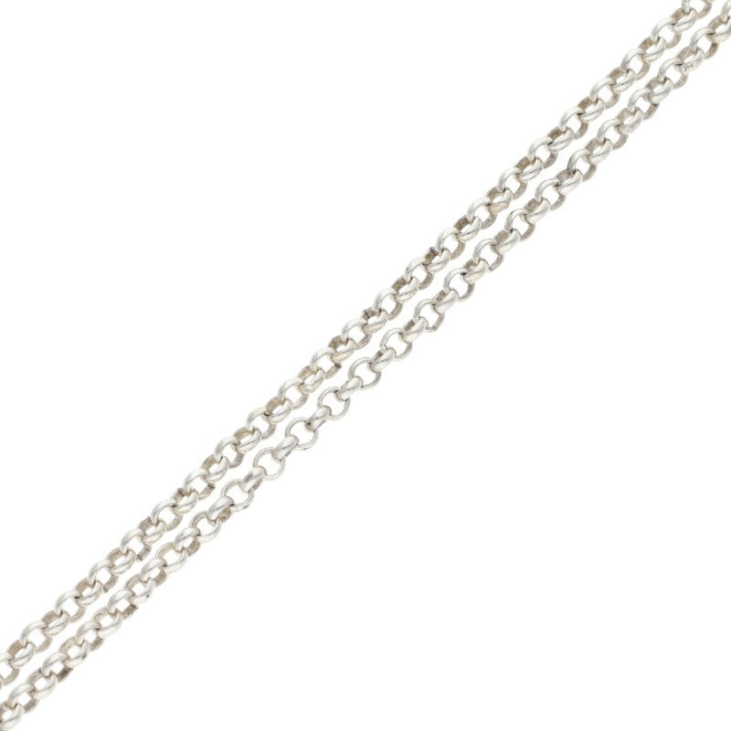 Chrome Hearts Roll Chain Necklace 925 Silver Size ONE SIZE