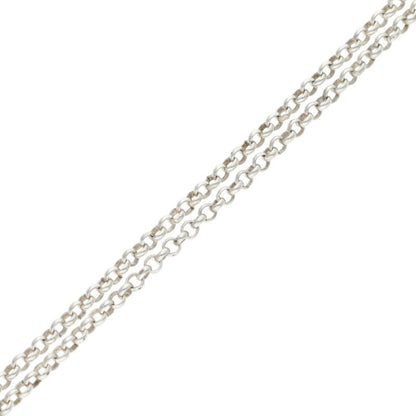 Chrome Hearts Roll Chain Necklace 925 Silver Size ONE SIZE
