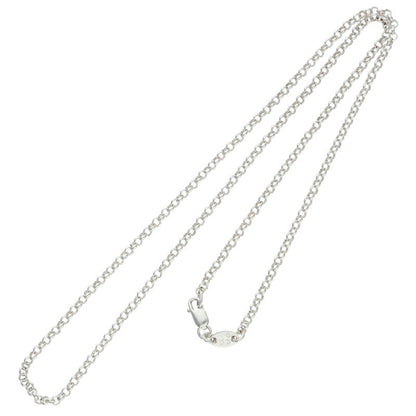 Chrome Hearts Roll Chain Necklace 925 Silver Size ONE SIZE