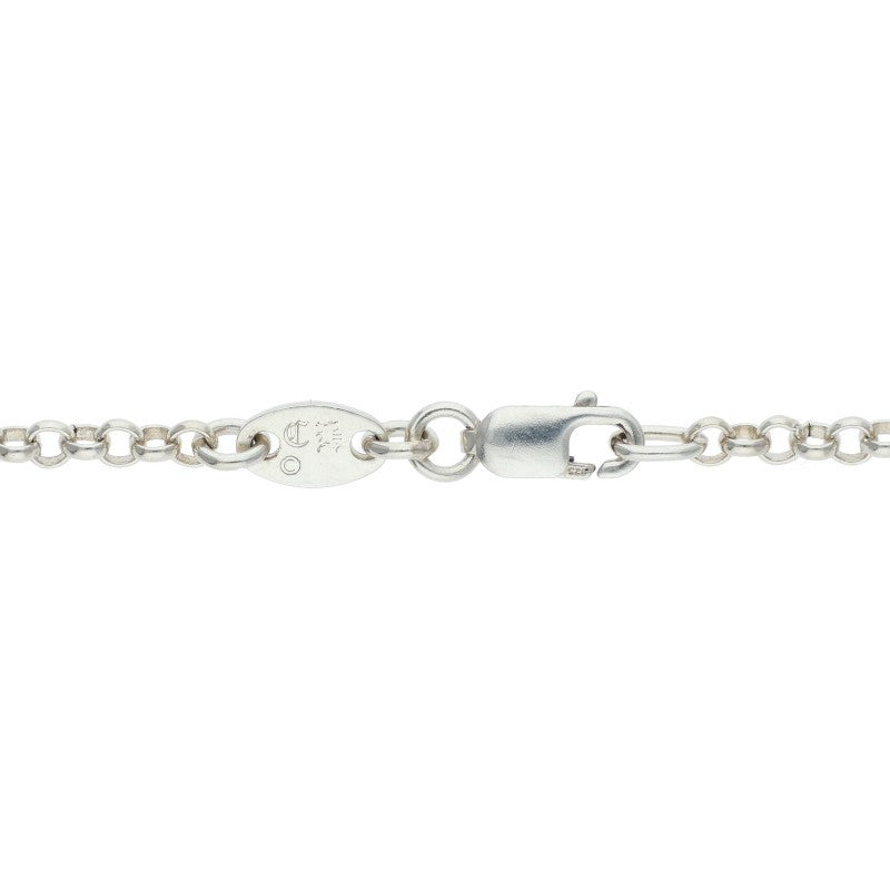 Chrome Hearts Roll Chain Necklace 925 Silver Size ONE SIZE