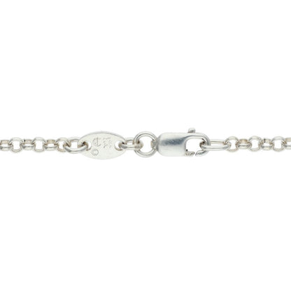 Chrome Hearts Roll Chain Necklace 925 Silver Size ONE SIZE