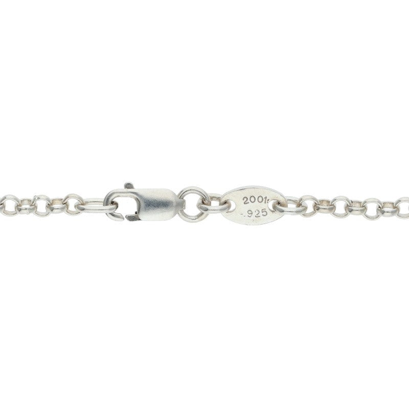 Chrome Hearts Roll Chain Necklace 925 Silver Size ONE SIZE