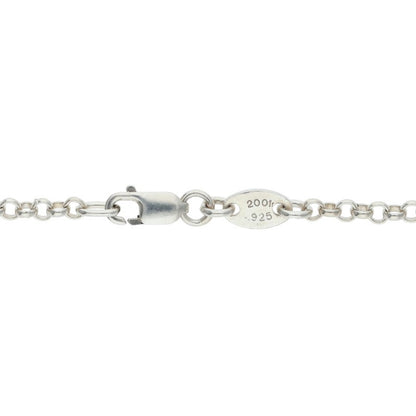 Chrome Hearts Roll Chain Necklace 925 Silver Size ONE SIZE