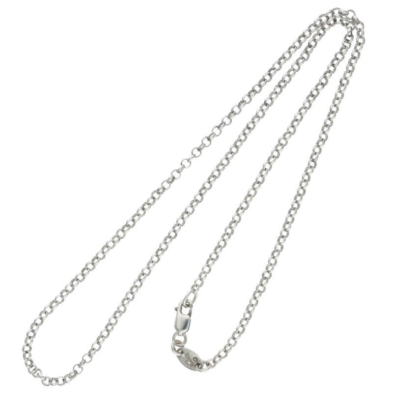 Chrome Hearts Roll Chain Necklace 925 Silver Size ONE SIZE