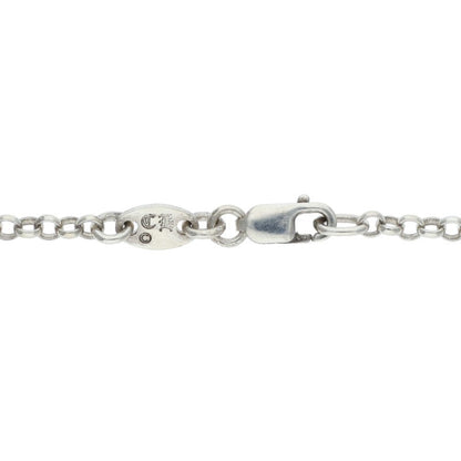 Chrome Hearts Roll Chain Necklace 925 Silver Size ONE SIZE