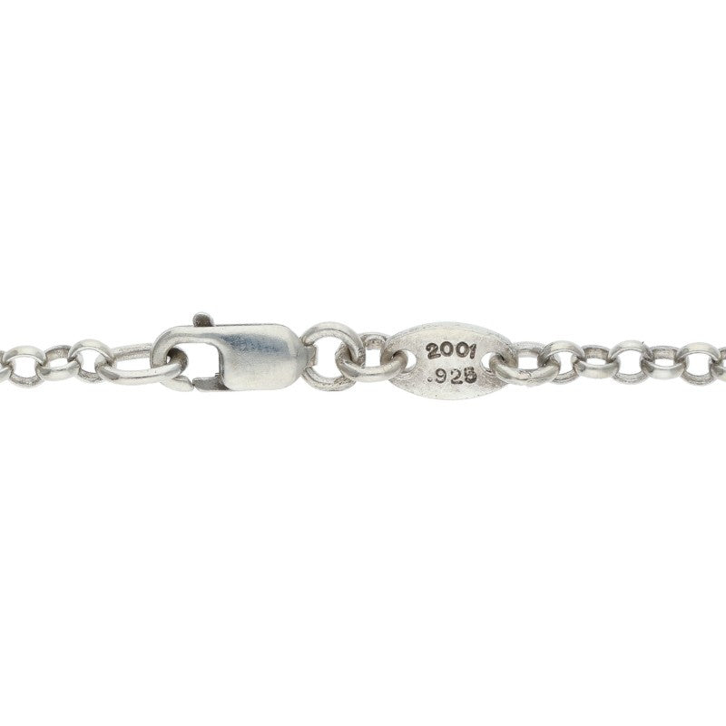 Chrome Hearts Roll Chain Necklace 925 Silver Size ONE SIZE
