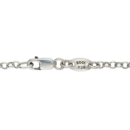 Chrome Hearts Roll Chain Necklace 925 Silver Size ONE SIZE
