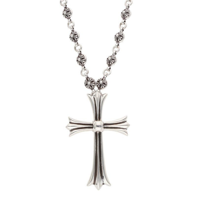 Chrome Hearts Cross Ball Chain Large Cross Necklace Size 30