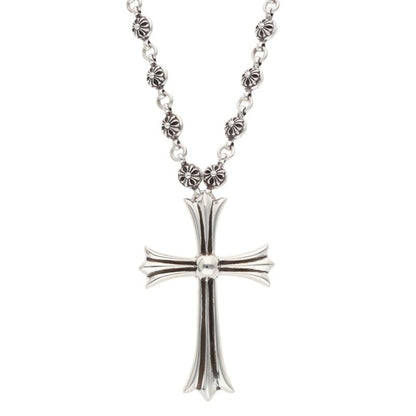 Chrome Hearts Cross Ball Chain Large Cross Necklace Size 30