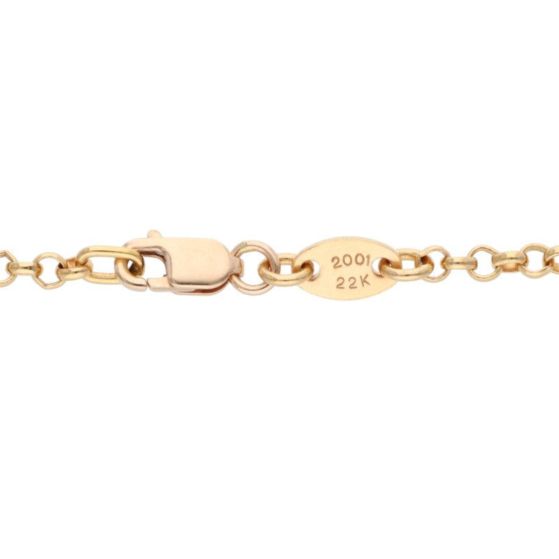 Chrome Hearts 22K/14K Yellow Gold Roll Chain