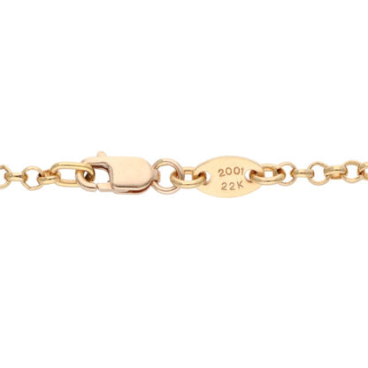 Chrome Hearts 22K/14K Yellow Gold Roll Chain
