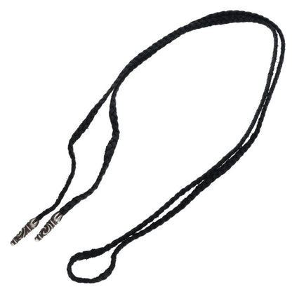 Chrome Hearts Scroll Leather Braid 925 Silver Size ONE SIZE