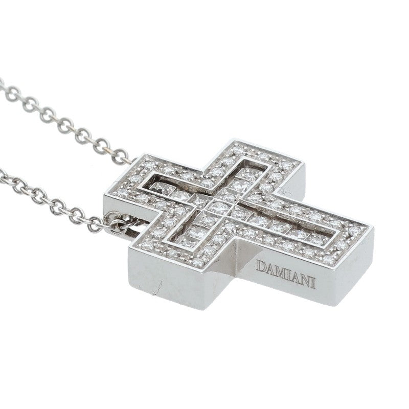 DAMIANI Belle Epoque XS K18WG Diamond Cross Size ONE SIZE