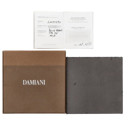 DAMIANI Belle Epoque XS K18WG Diamond Cross Size ONE SIZE