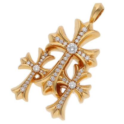 Chrome Hearts 22K Triple CH Cross ONE SIZE Size ONE SIZE