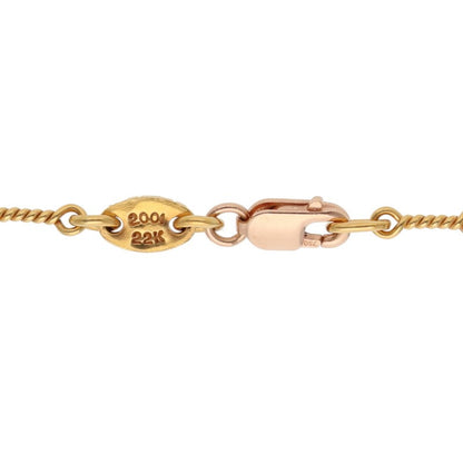 Chrome Hearts 22K Yellow Gold 16in Twist Chain Size ONE SIZE