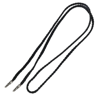 Chrome Hearts Scroll Leather Braid 925 Silver Size ONE Multi