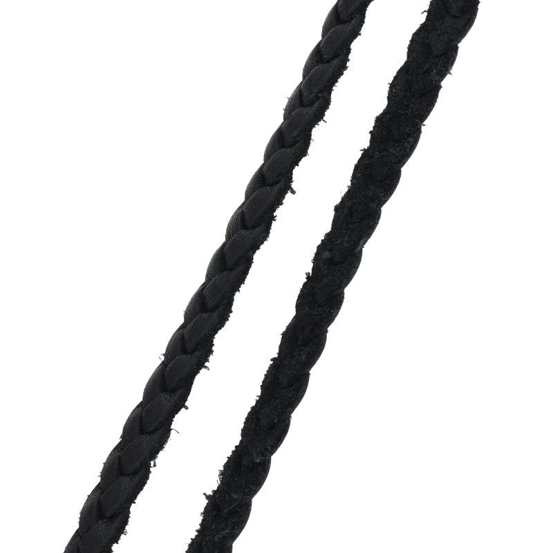 Chrome Hearts Scroll Leather Braid 925 Silver Size ONE Multi