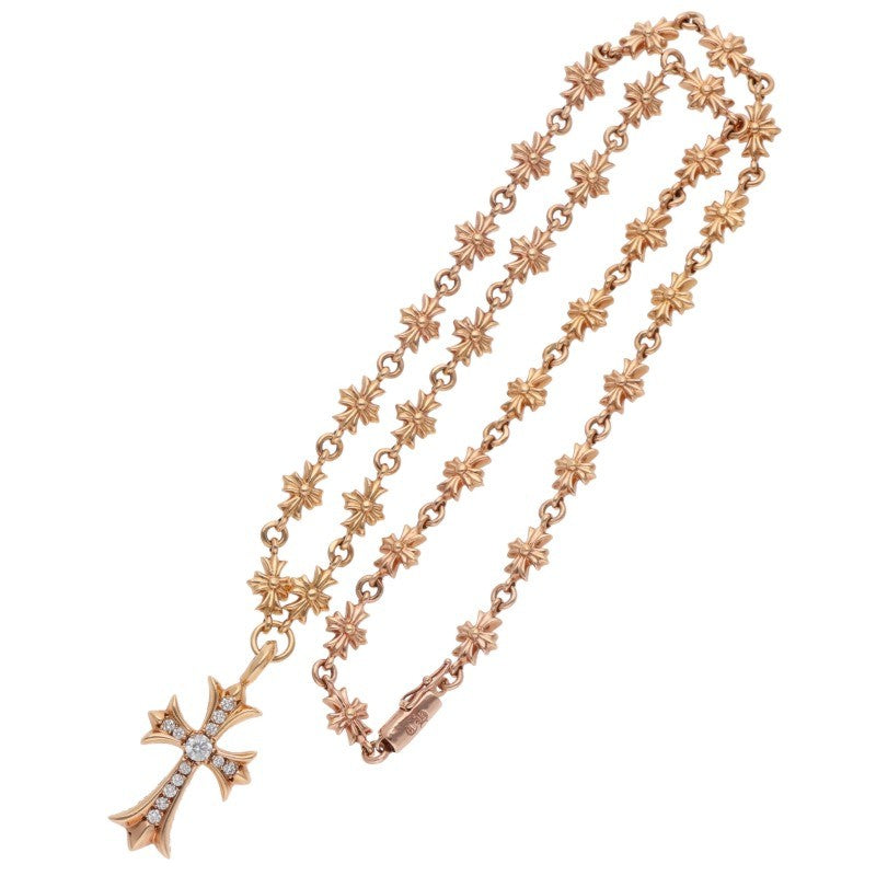 Chrome Hearts 22K Pave Diamond Tiny E Fat Size ONE SIZE