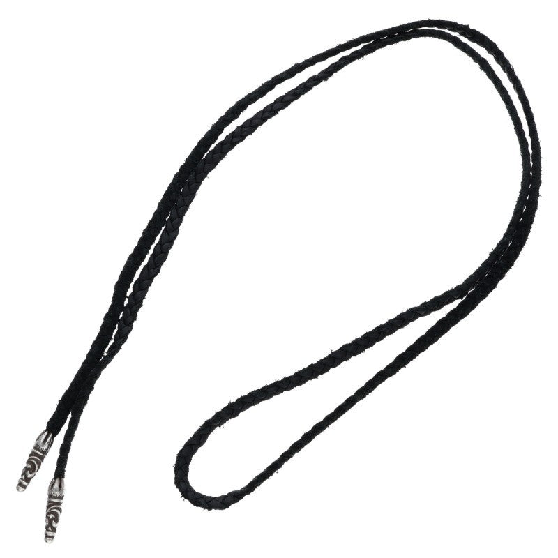 Chrome Hearts Scroll Leather Braid 925 Size ONE SIZE