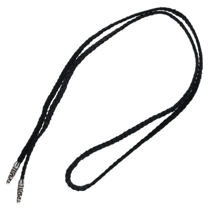 Chrome Hearts Scroll Leather Braid 925 Size ONE SIZE