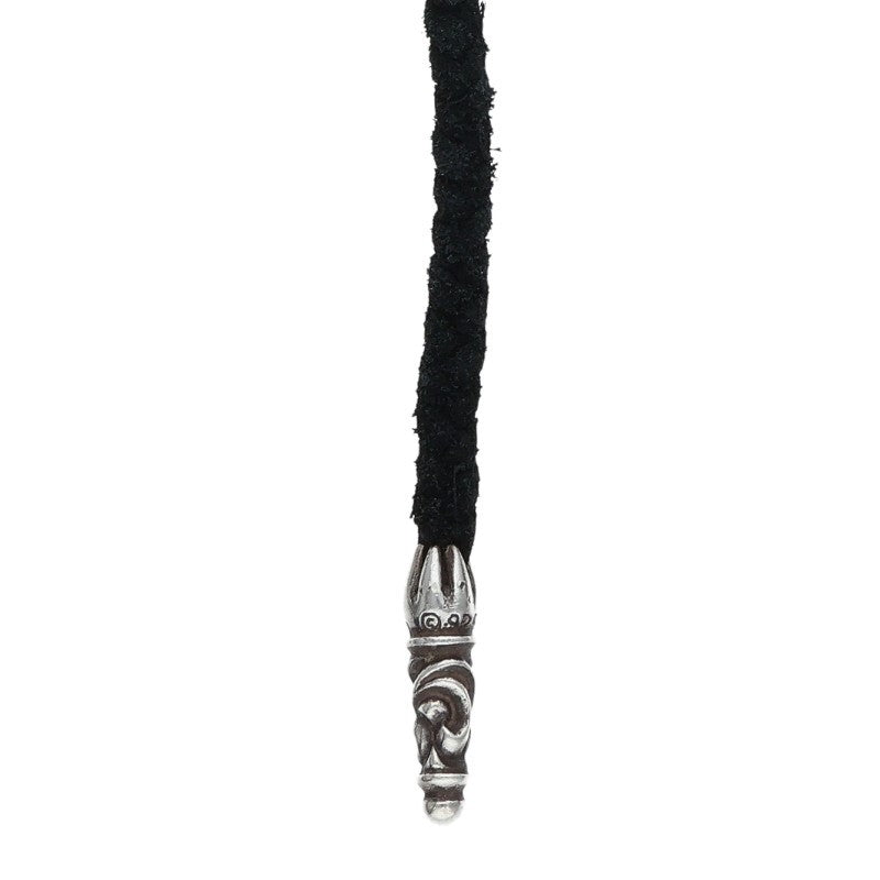 Chrome Hearts Scroll Leather Braid 925 Size ONE SIZE