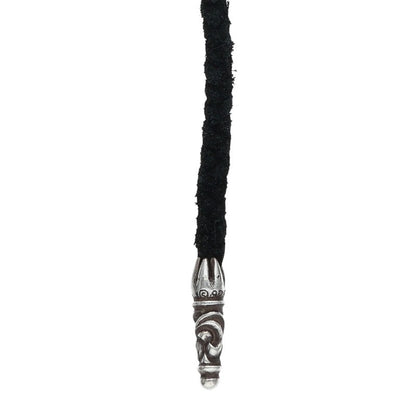 Chrome Hearts Scroll Leather Braid 925 Size ONE SIZE