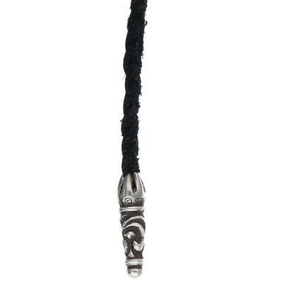 Chrome Hearts Scroll Leather Braid 925 Size ONE SIZE