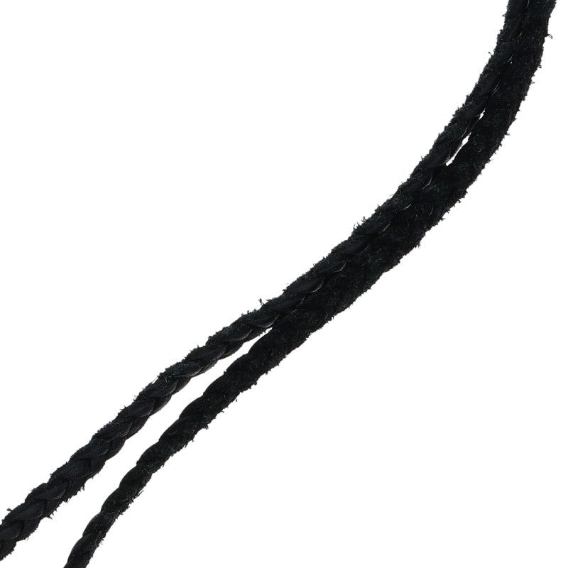 Chrome Hearts Scroll Leather Braid 925 Size ONE SIZE