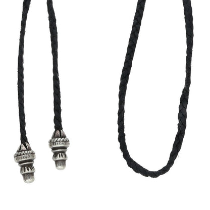 Chrome Hearts Bolo Tip Leather Braid Necklace Size ONE SIZE
