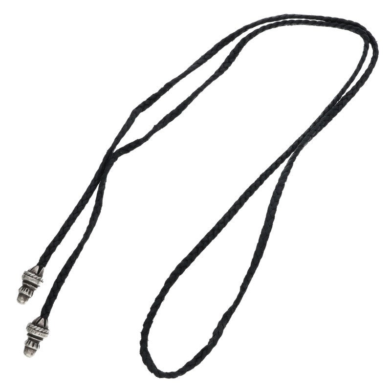 Chrome Hearts Bolo Tip Leather Braid Necklace Size ONE SIZE