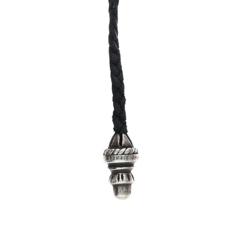 Chrome Hearts Bolo Tip Leather Braid Necklace Size ONE SIZE