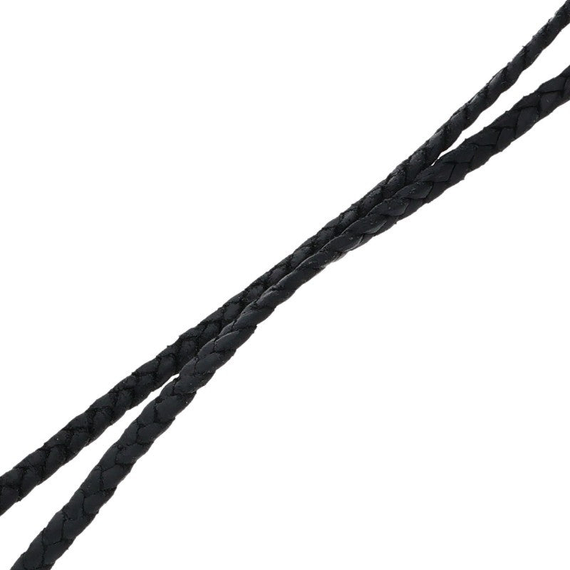 Chrome Hearts Bolo Tip Leather Braid Necklace Size ONE SIZE